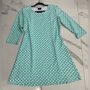 SAILOR - SAILOR Geometric Print 3/4 Sleeve Midi Dress, NWT, Sz. M